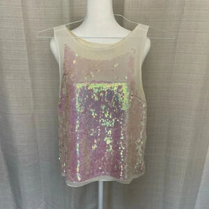 Women's Sequin MM Couture Tank Top Blouse - Sz. M